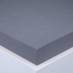 decoDoma Cearşaf cu elastic jersey EXCLUSIVE antracit set 2 buc 90 x 200 cm