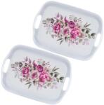 BANQUET Set de tăvi din melamină ROSES 36 x 25, 5 cm 2 buc Tava