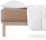 decoDoma Cearșaf elastic jersey cu elastan culoarea nucului 180 x 200 cm
