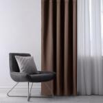 decoDoma Draperie groasă blackout RESTILO maro închis 140 x 245 cm set 2 buc