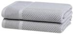 decoDoma Set de 2 prosoape de baie din frotir MODENA gri 70 x 140 cm Prosop