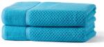 decoDoma Set de 2 prosoape de baie din frotir MODENA turcoaz 70 x 140 cm Prosop