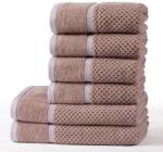 decoDoma Set de prosoape şi prosoape de baie din frotir MODENA latté, 6 buc Prosop