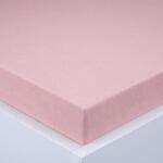 decoDoma Cearşaf cu elastic frotir EXCLUSIVE roz prăfuit set 2 buc 90 x 200 cm