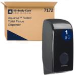Kimberly-Clark Dispenser hartie igienica pliata alb/negru Aquarius negru (CK7172)