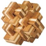 Fridolin Joc logic IQ 3D din bambus Puzzle Ananas, Fridolin, +8 ani (Fr_17842)