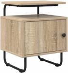 vidaXL Dulap de noapte Stejar Sonoma Lemn prelucrat GartenMobel Dekor (8007637)