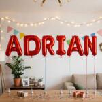 Flippy Baloane Folie Metalizate, Flippy, Set ADRIAN, Heliu sau Aer, Pai inclus, 40 cm, Rosu (177577)