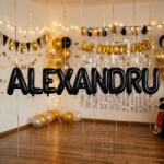 Flippy Baloane Folie Metalizate, Flippy, Set ALEXANDRU, Heliu sau Aer, Pai inclus, 40 cm, Negru (177540)