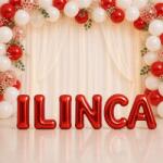 Flippy Baloane Folie Metalizate, Flippy, Set ILINCA, Heliu sau Aer, Pai inclus, 40 cm, Rosu (177720)