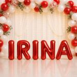 Flippy Baloane Folie Metalizate, Flippy, Set IRINA, Heliu sau Aer, Pai inclus, 40 cm, Rosu (177721)