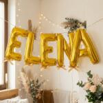 Flippy Baloane Folie Metalizate, Flippy, Set ELENA, Heliu sau Aer, Pai inclus, 40 cm, Auriu (177250)