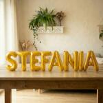 Flippy Baloane Folie Metalizate, Flippy, Set STEFANIA, Heliu sau Aer, Pai inclus, 40 cm, Auriu (177258)