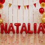 Flippy Baloane Folie Metalizate, Flippy, Set NATALIA, Heliu sau Aer, Pai inclus, 40 cm, Rosu (177636)