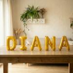 Flippy Baloane Folie Metalizate, Flippy, Set DIANA, Heliu sau Aer, Pai inclus, 40 cm, Auriu (177257)