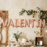 Flippy Baloane Folie Metalizate, Flippy, Set VALENTIN, Heliu sau Aer, Pai inclus, 40 cm, Rose Gold (177520)