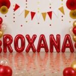 Flippy Baloane Folie Metalizate, Flippy, Set ROXANA, Heliu sau Aer, Pai inclus, 40 cm, Rosu (177628)