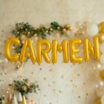 Flippy Baloane Folie Metalizate, Flippy, Set CARMEN, Heliu sau Aer, Pai inclus, 40 cm, Auriu (177268)