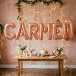 Flippy Baloane Folie Metalizate, Flippy, Set CARMEN, Heliu sau Aer, Pai inclus, 40 cm, Rose Gold (177495)