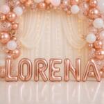 Flippy Baloane Folie Metalizate, Flippy, Set LORENA, Heliu sau Aer, Pai inclus, 40 cm, Rose Gold (177693)