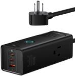 Baseus Incarcator retea Baseus PowerCombo PowerStrip 3AC+1U+2C 30W Lite, cu cablu 1.5m, Negru (PSLA030101)