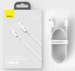 Baseus Cablu alimentare si date Baseus Superior, Fast Charging, USB la USB Type-C 66W, lungime 1m, alb (CATYS-02)