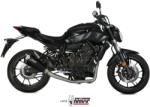  Sistem complet de evacuare MIVV Delta Race pentru Yamaha MT-07 / FZ-07 (2014-2024), oțel inoxidabil negru