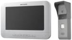 Hikvision Set videointerfon color Hikvision DS-KIS203T montaj pe 4 fire setul este format din post exterior DS-KB2421T-IM si monitor interior DS- KH2220, include 5m de cablu pe 4 fire, Descriere post exterior: 