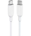Anker Cablu Anker PowerLine III USB-C la USB-C, 0.9m, Alb (A8852H21)