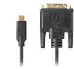Lanberg Cable USB-C->DVI-D 24+1 M/M 1m (CA-CMDV-10CU-0010-BK)