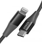Anker Cablu USB-C - Lightning Anker MFI PowerLine+ II 0.9m, Negru (A8652H11)