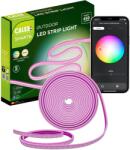 Calex Banda LED inteligenta pentru gradina Calex Smart, 5m, RGB + alb cald, 24W, IP44, 450 lm, clasa F, Multicolor (429290)