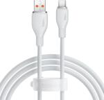 Baseus Cablu alimentare si date Baseus Pudding, Fast Charging, USB la USB Type- C 100W, lungime 1.2m, alb (P10355703221-00)