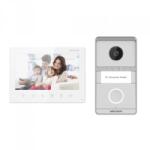 Hikvision Kit videointerfon analog Hikvision DS-KIS101-P/Flush, conectare usoara pe 2 fire, plug & play, Kitul este format din: post exterior -1 buc ( 1 buton de apelare, camera color 2MP HD, rezolutie: 1024x60