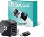 Ottocast Adaptor Ottocast Mini Cube 3.0 2026 Wireless CarPlay si Android Auto, Plug and Play 2-in-1, Negru (CP88-T3)