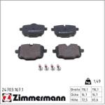 ZIMMERMANN Set placute frana ZIMMERMANN 24703.167. 1 (24703.167.1)