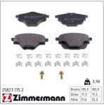 ZIMMERMANN Set placute frana ZIMMERMANN 25827.175. 2 (25827.175.2)