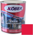 KÖBER Vopsea alchidica pentru lemn metal, Kober Ideea, interior exterior, rosu, 0.75 L