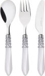 Casa Bugatti Set tacâmuri pentru copii Melodia, alb, 3 piese (07-S60231M) Set pentru masa bebelusi