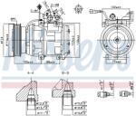 NISSENS Compresor, climatizare NISSENS 89265 (89265)