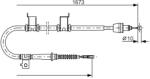 Bosch Cablu, frana de parcare BOSCH 1 987 482 361 (1 987 482 361) - fixbox