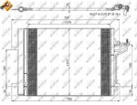 NRF Condensator, climatizare NRF 350052 (350052)
