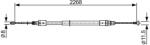 Bosch Cablu, frana de parcare BOSCH 1 987 482 409 (1 987 482 409) - fixbox