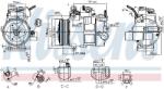 NISSENS Compresor, climatizare NISSENS 890800 (890800)