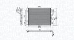 Magneti Marelli Condensator, climatizare MAGNETI MARELLI 350203976000 (350203976000) - fixbox