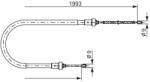 Bosch Cablu, frana de parcare BOSCH 1 987 482 233 (1 987 482 233) - fixbox