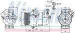 NISSENS Compresor, climatizare NISSENS 89041 (89041)