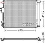 DENSO Condensator, climatizare DENSO DCN41012 (DCN41012) - fixbox