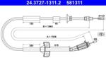 ATE Cablu, frana de parcare ATE 24.3727-1311.2 (24.3727-1311.2) - fixbox