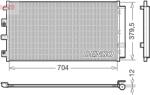 DENSO Condensator, climatizare DENSO DCN10065 (DCN10065) - fixbox